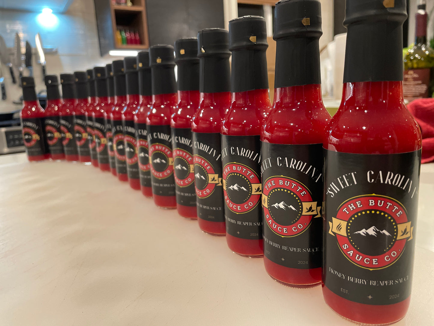 "Sweet Carolina" Hot Sauce Honey, Berry, Reaper Sauce / 5 oz Bottle / by The Butte Sauce Co.