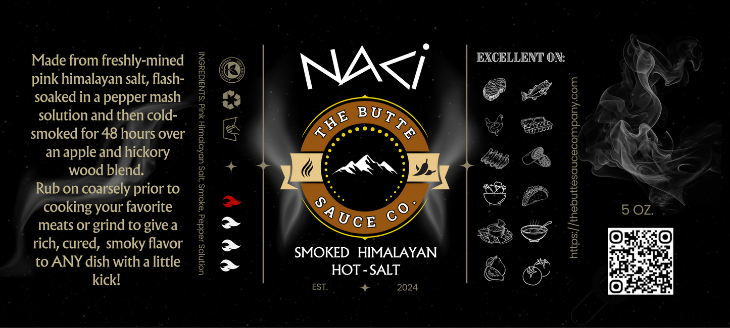 "NaCl" Smoked Himalayan HOT-SALT